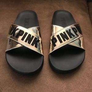 Victoria’s Secret PINK slide on sandals.